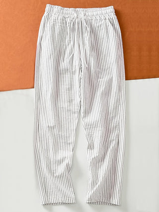 BRYNOUVELLE | PANTALON DÉCONTRACTÉ À RAYURES POUR HOMMES