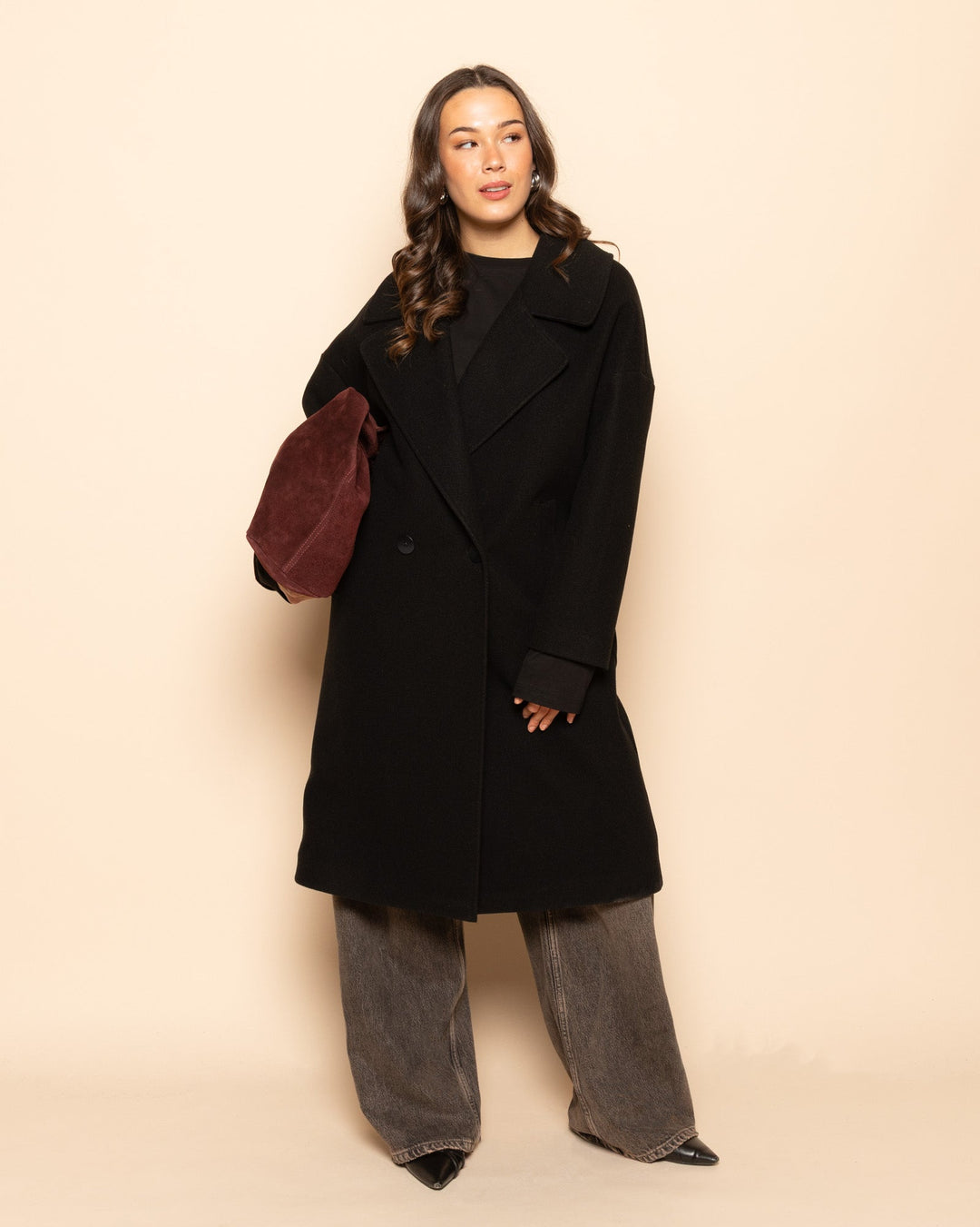 MANTEAU LONG EMMA NOIR