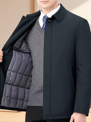 BRYNOUVELLE | Veste Homme à Col Revers et Fermeture Éclair