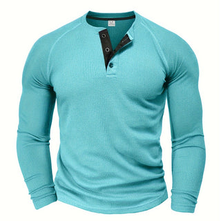 BRYNOUVELLE | T-Shirt Henley Texturé pour Homme