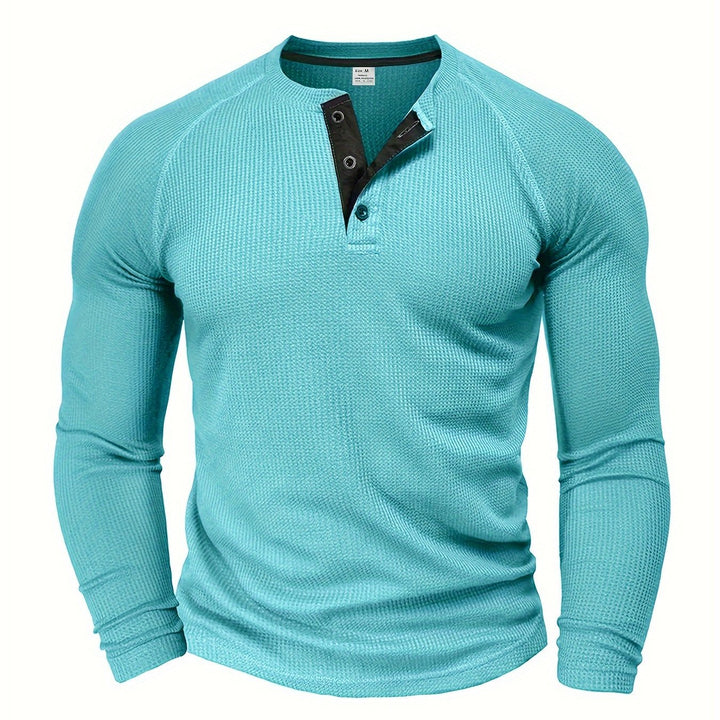 BRYNOUVELLE | T-Shirt Henley Texturé pour Homme