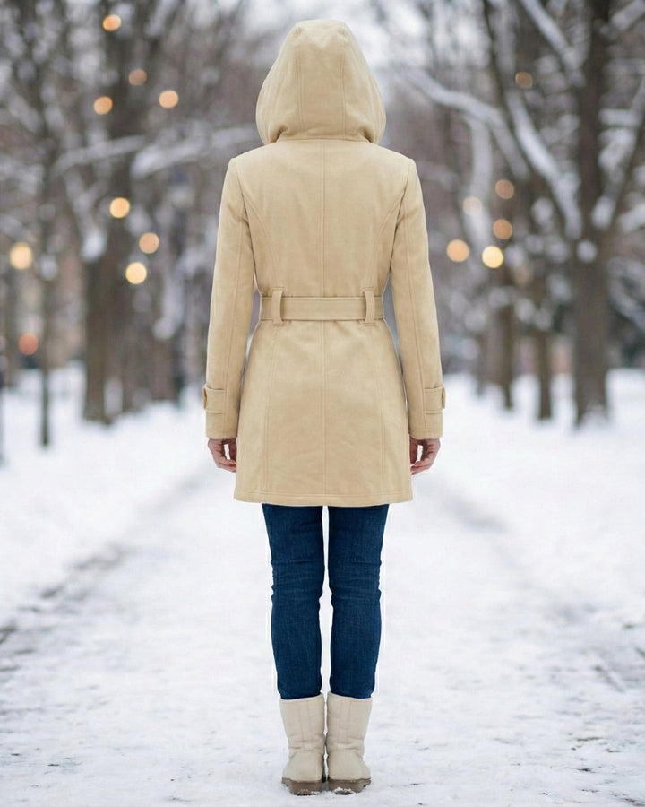 Zelinda | Manteau en Laine à Carreaux