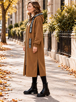 Pull à capuche oversize pour femme