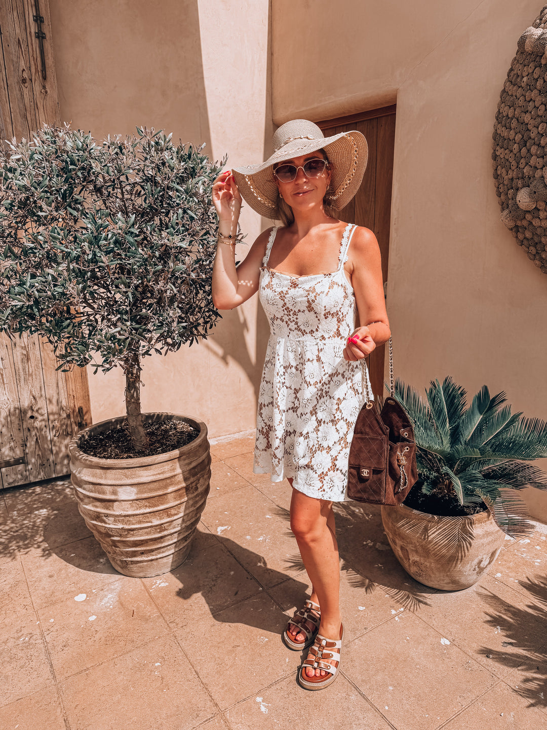 Robe en dentelle Cill Blanche