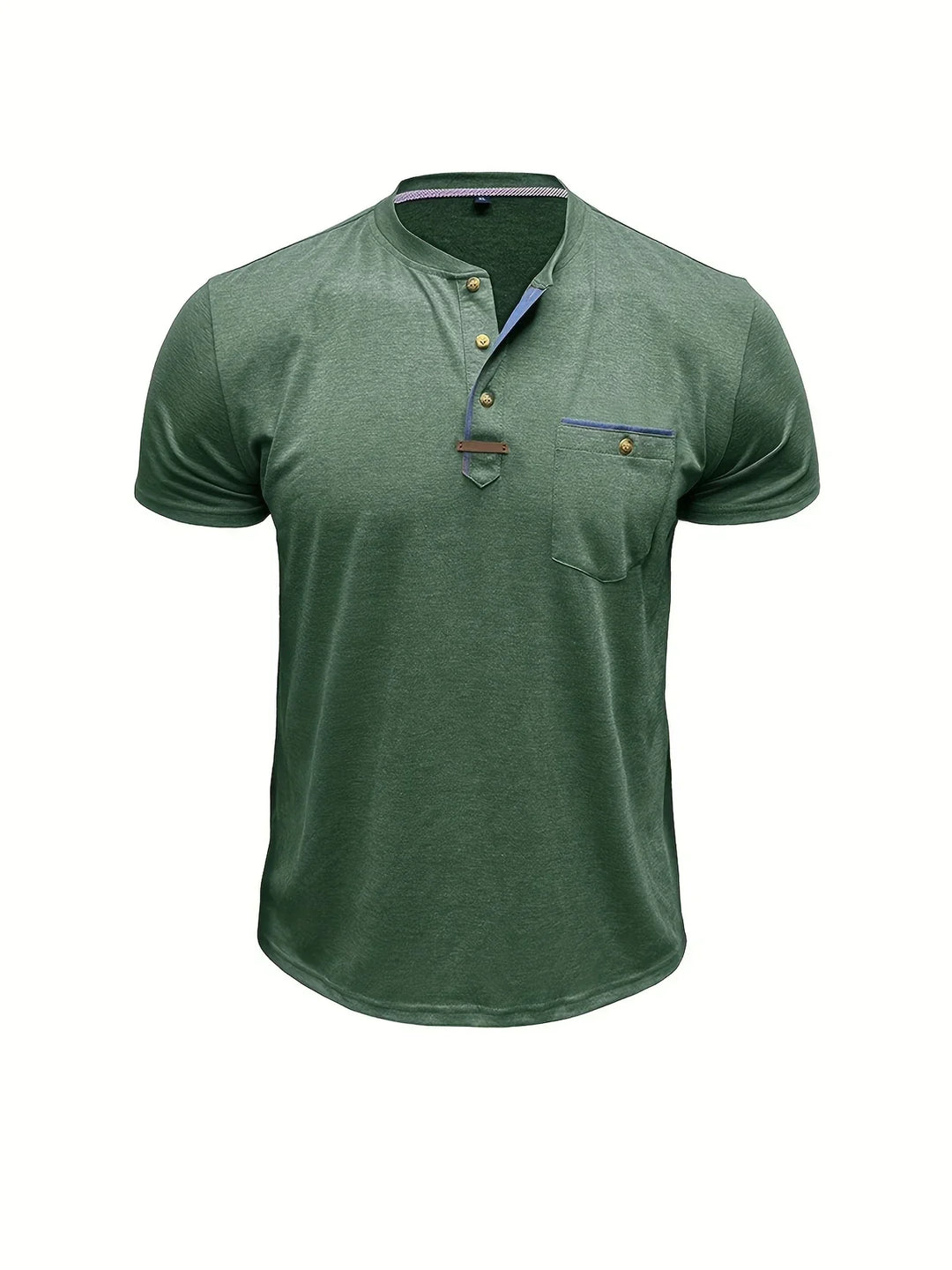 BRYNOUVELLE | T-SHIRT COL ROND ÉLÉGANT AVEC POCHE