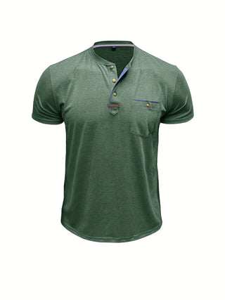 BRYNOUVELLE | T-SHIRT COL ROND ÉLÉGANT AVEC POCHE