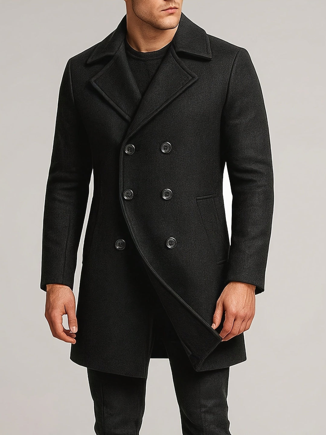 BRYNOUVELLE | Manteau Midi à Revers pour Homme