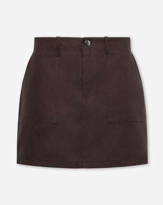 JUPE CARGO BRUN FONCÉ