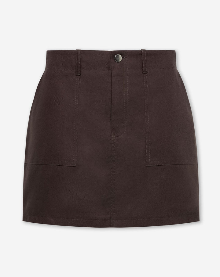 JUPE CARGO BRUN FONCÉ