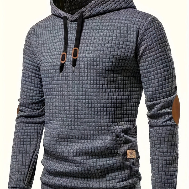 BRYNOUVELLE | VESTE À CAPUCHE À CARREAUX POUR HOMMES