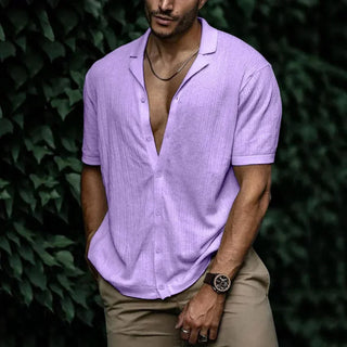 BRYNOUVELLE | Chemise en Lin Tricotée pour Homme