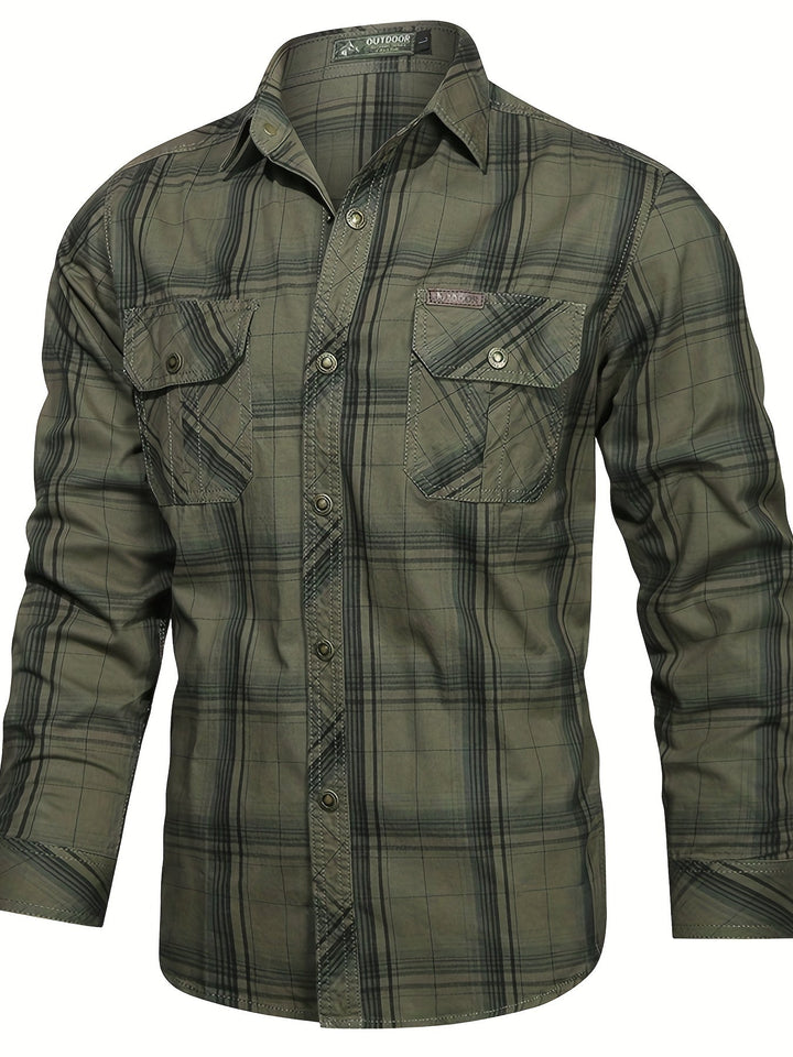 BRYNOUVELLE | Chemise en Coton à Revers pour Homme