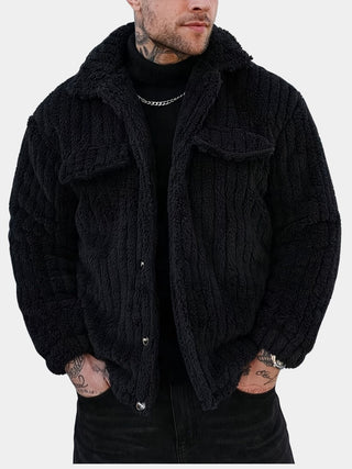 BRYNOUVELLE | VESTE EN MAILLE À RAYURES POUR HOMMES