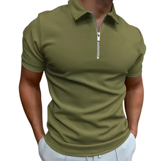 BRYNOUVELLE | POLO MODERNE AVEC ZIP MI-HAUT