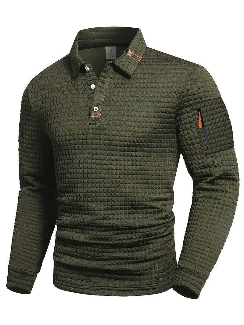 Halvor | Polo pour homme à manches longues élégant