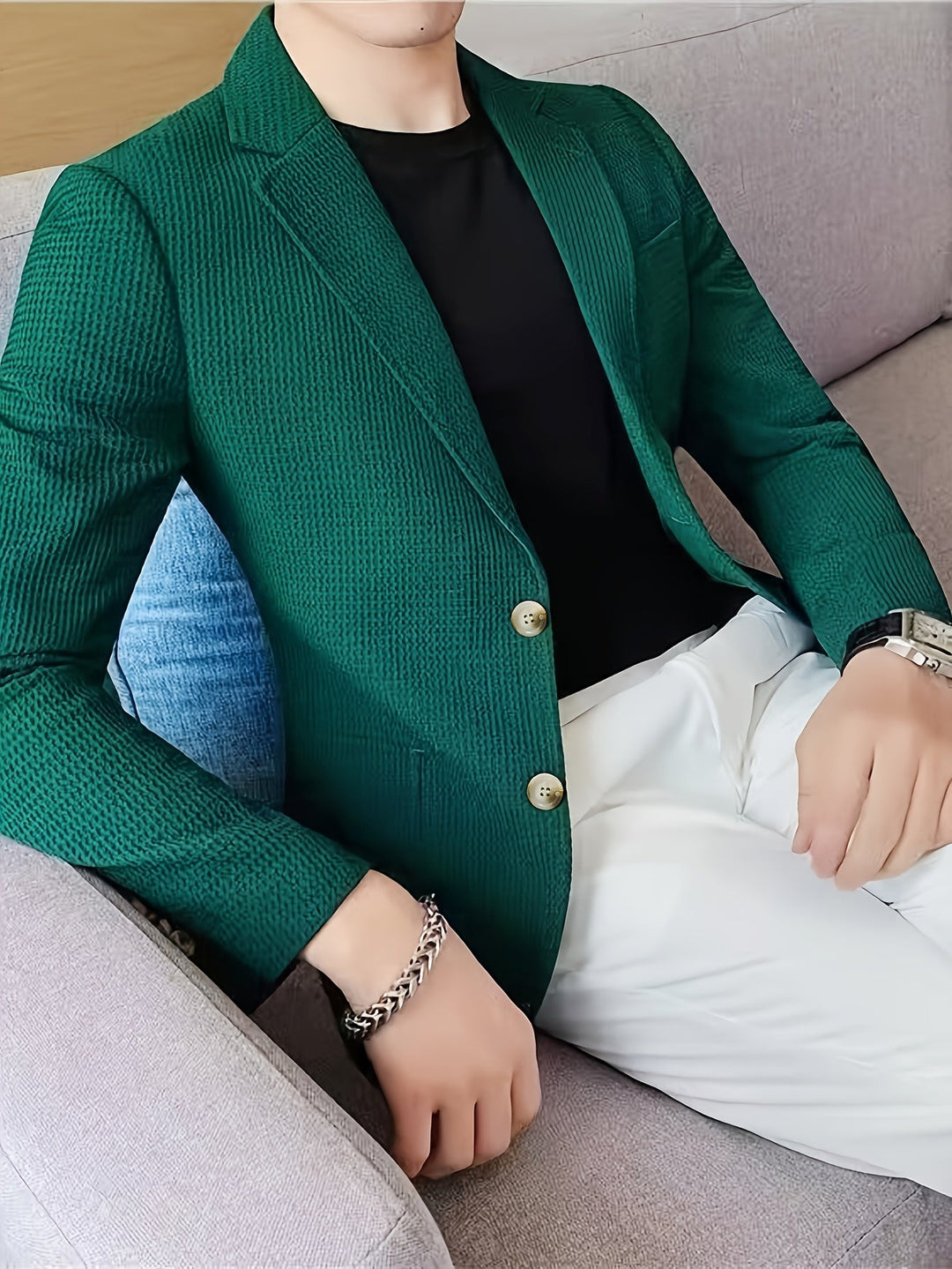 BRYNOUVELLE | Veste Texturée en Maille pour Homme
