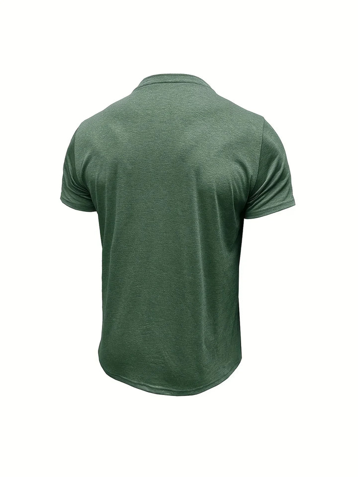 BRYNOUVELLE | T-SHIRT COL ROND ÉLÉGANT AVEC POCHE