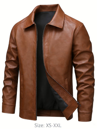 BRYNOUVELLE | Veste Classique en Cuir pour Hommes