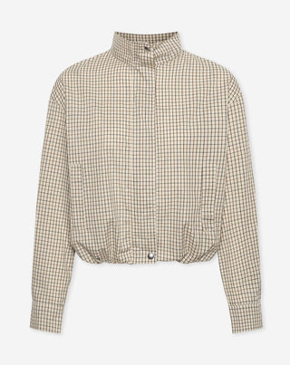 VESTE DE SURVÊTEMENT LIVIA CHECK BEIGE