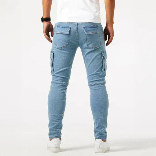 BRYNOUVELLE | JEANS CARGO EN DENIM POUR HOMMES