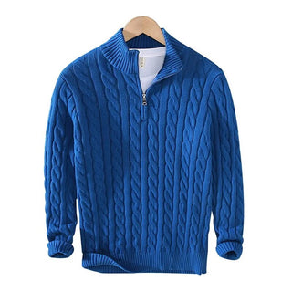 Tommy | Pull en coton à demi-zip