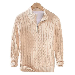 Tommy | Pull en coton à demi-zip