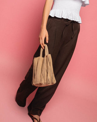 SAC EN SUÈDE À FRANGES ROMI BEIGE