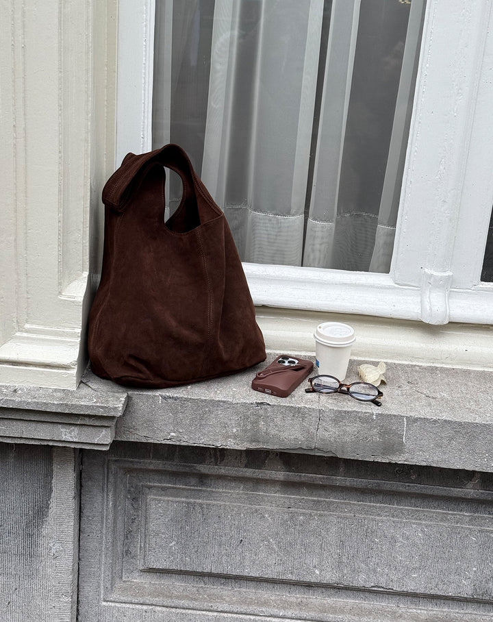 KAYLA SUEDE SHOPPER BRUN