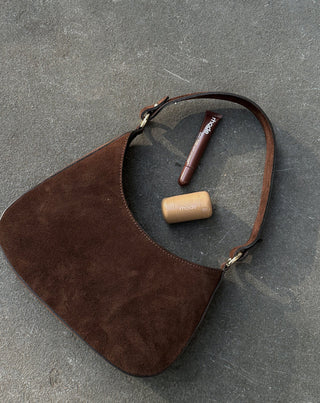 SAC EN SUEDE VIVIAN MARRON