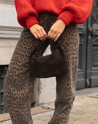 SAC EN SUÉDINE NOEUD MIMMI BRUN