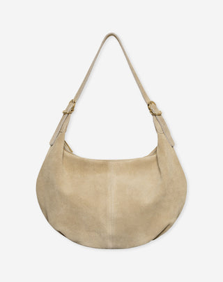 SAC EN SUÉDINE BEIGE MERLE