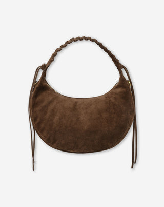 SAC MANOU EN SUEDE MARRON