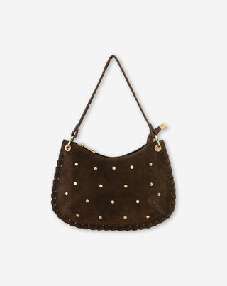SAC EN SUEDE MARRON FONCÉ