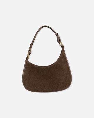 MINI SAC EN SUEDE VIVIAN MARRON