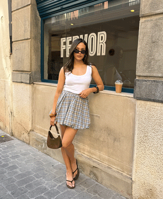MINI SAC EN SUEDE VIVIAN MARRON