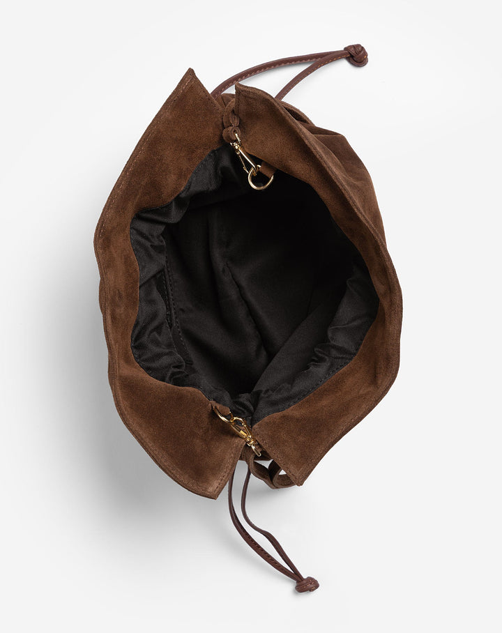 SAC EN SUEDE LOUISE MARRON