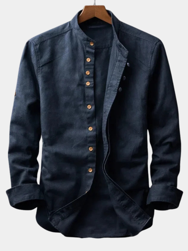 BRYNOUVELLE | Chemise Homme à Col Montant