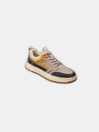 BRYNOUVELLE | CUIR SANS LACETS BASKETS POUR HOMMES