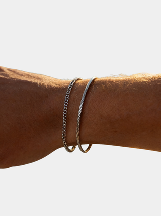 BRYNOUVELLE | PAREAU DE BRACELETS À CHAÎNE FINE POUR HOMMES