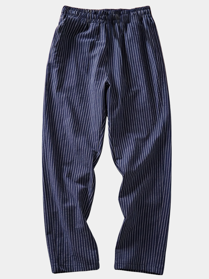 BRYNOUVELLE | PANTALON DÉCONTRACTÉ À RAYURES POUR HOMMES