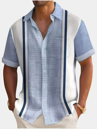 BRYNOUVELLE | Chemise Texturée à Rayures pour Homme