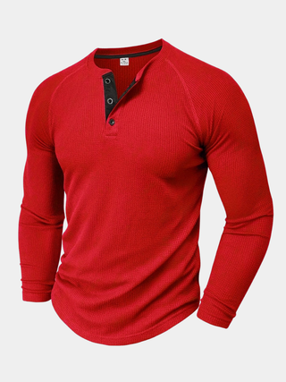 BRYNOUVELLE | T-Shirt Henley Texturé pour Homme