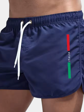 BRYNOUVELLE | SHORTS DE BAIN ITALIA POUR HOMMES