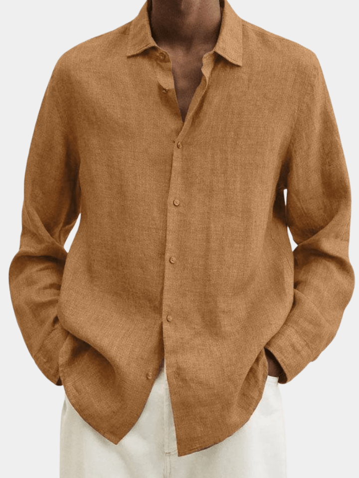 BRYNOUVELLE | Chemise en Coton et Lin pour Homme