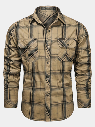 BRYNOUVELLE | Chemise en Coton à Revers pour Homme