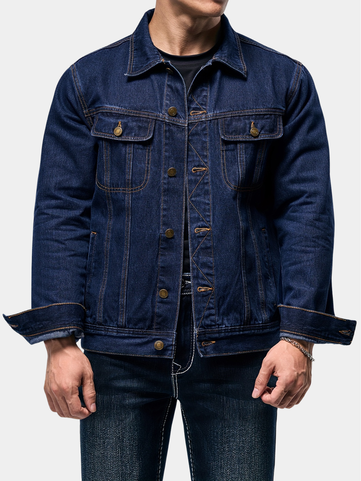BRYNOUVELLE | Veste en Denim pour Hommes - Vêtement de Travail