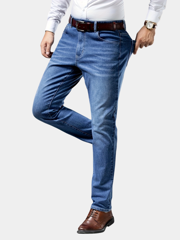 BRYNOUVELLE | PANTALON EN DENIM DÉLAVÉ POUR HOMMES
