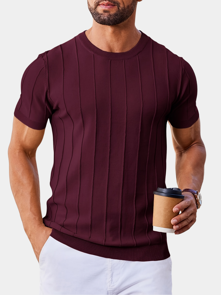 BRYNOUVELLE | CHEMISE EN MAILLE DE COTON POUR HOMME