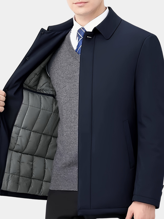 BRYNOUVELLE | Veste Homme à Col Revers et Fermeture Éclair