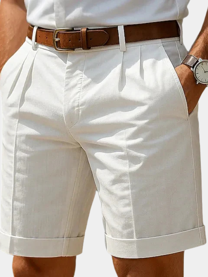 BRYNOUVELLE | SHORT PLISSÉ SUR MESURE POUR HOMMES